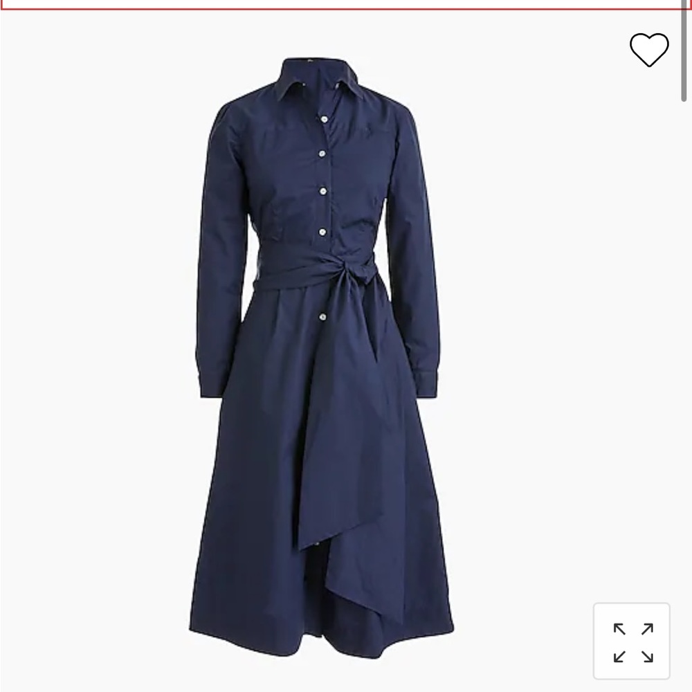 J. Crew Navy Blue Shirt Dress